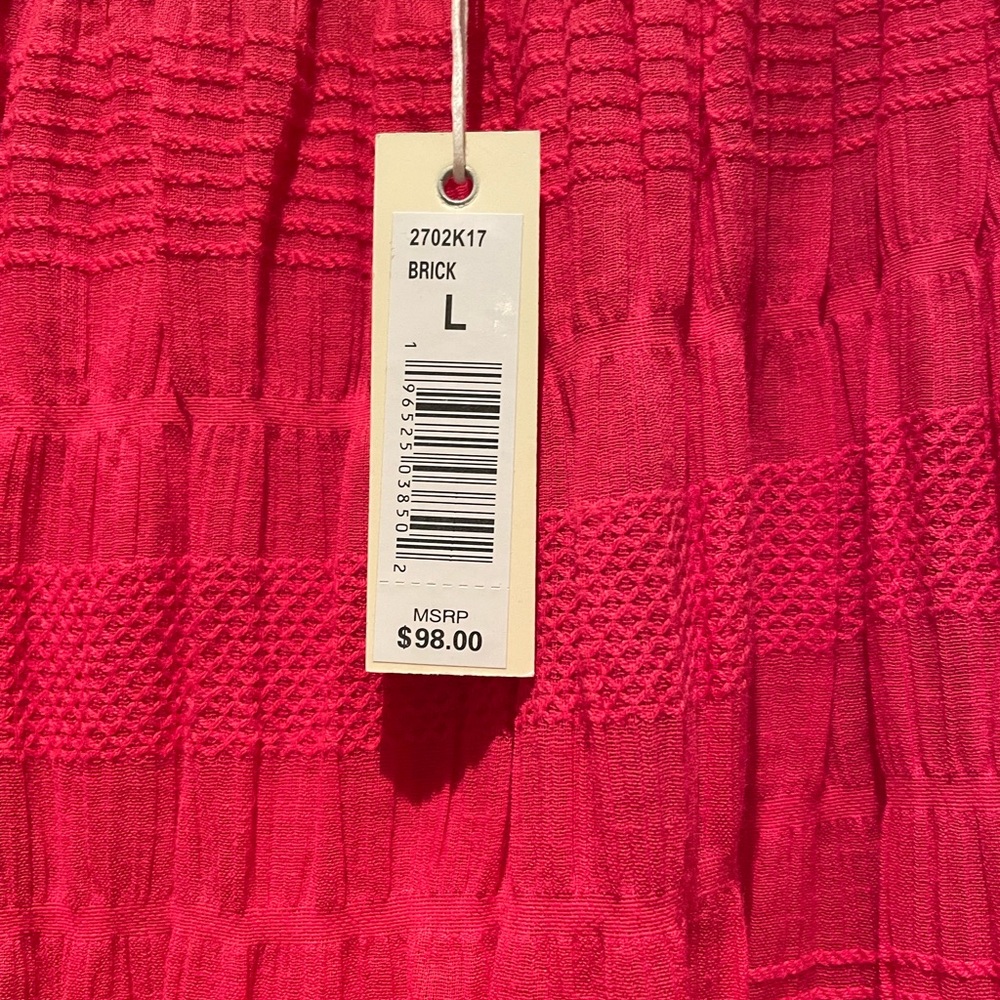 Max Studio elastic waste pull on peasant midi skirt - Picture 6 of 10